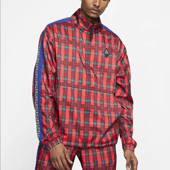 Nike Mens Giannis Coming To America Full Zip Plaid - Picture 1 of 4